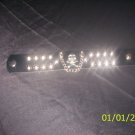 Chained/stud skull leather bracelet