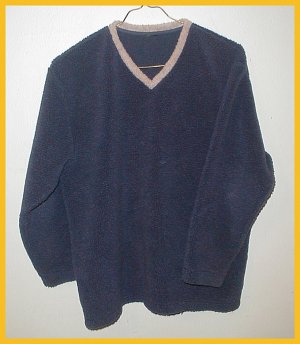 Men's Fleece Pullover , size Medium, Blue
