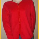 Women's Red Fleece Sweater, zips up, Size M by Regatta