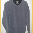 Men's Fleece  Pullover, Gray/Blue size M, Generra Sport