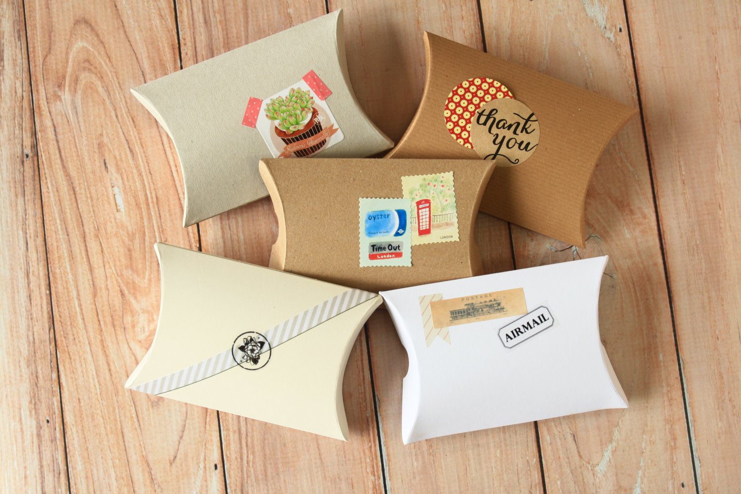 Mix Colours DIY Medium pillow boxes