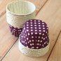 Purple Polka Dots paper Candy Cups cupcake liner