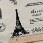 Vintage Deer Cotton Linen blend fabric quarter