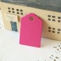 Magenta Pink mini scallop swing tags