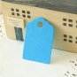 Aquamarine Blue mini scallop swing tags
