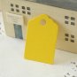 Yellow mini scallop swing tags