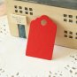 Scarlet Red mini scallop swing tags