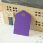Amethyst Purple mini scallop swing tags