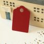 Burgundy Claret mini scallop swing tags