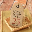 Do No Open East of India Large Kraft Christmas gift tags