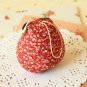 Floral Owl fabric bird key chain bag charm