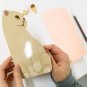 Cream Choo Choo Cat blank greeting card