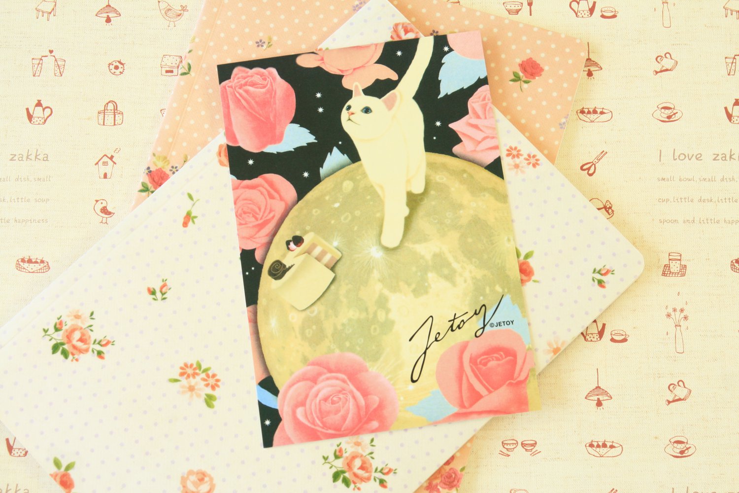 Rose Choo Choo Cat cartoon postcard