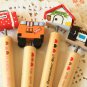 Yellow Bus Sweet Day wood effect pens