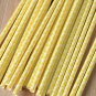 Yellow Damask paper straws