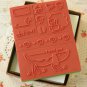 I Love My Baby Natural Somssi cartoon rubber stamps set
