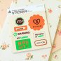 Holiday Travel Leather scrapbooking diary stickers