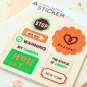 Holiday Travel Leather scrapbooking diary stickers