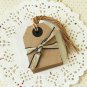 Kraft Brown East of India Medium Luggage gift tags