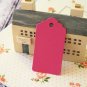 Magenta medium scallop swing tags