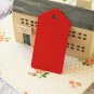 Scarlet Red medium scallop swing tags