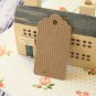 Ribbed Brown Kraft medium scallop swing tags