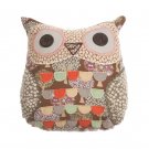 Priscilla Floral Owl Pillow