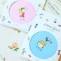 Pink Girl Happy Smile pocket mirror
