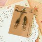 03 Fork and Padlock Bookmark Vintage Style paper clips
