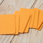 Pumpkin Orange blank business cards