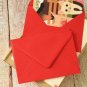 Scarlet Red plain C6 banker envelopes