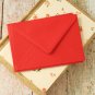 Scarlet Red plain C6 banker envelopes