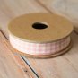 East of India Pink Gingham ribbon