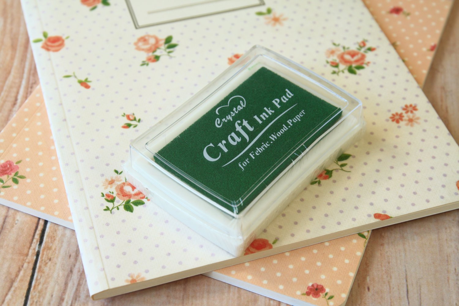 Deep Green Crystal Craft Ink Pad rubber stamp pad