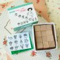 Flower & Smile Pappappiyo DIY Garden Girl stamps set