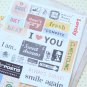 Pony Brown diary deco scrapbooking stickers set
