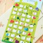 Rabbit cartoon animal puffy stickers