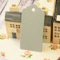 Silver Grey large scallop swing tags