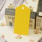 Yellow large scallop swing tags
