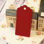 Burgundy Claret Dark Red large scallop swing tags