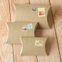 Ribbed Brown Kraft DIY Small pillow boxes
