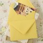Citron Yellow vintage series C6 banker envelopes
