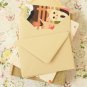 Cappuccino Beige vintage series C6 banker envelopes