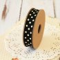 East of India Black & Cream Polka Dots ribbon