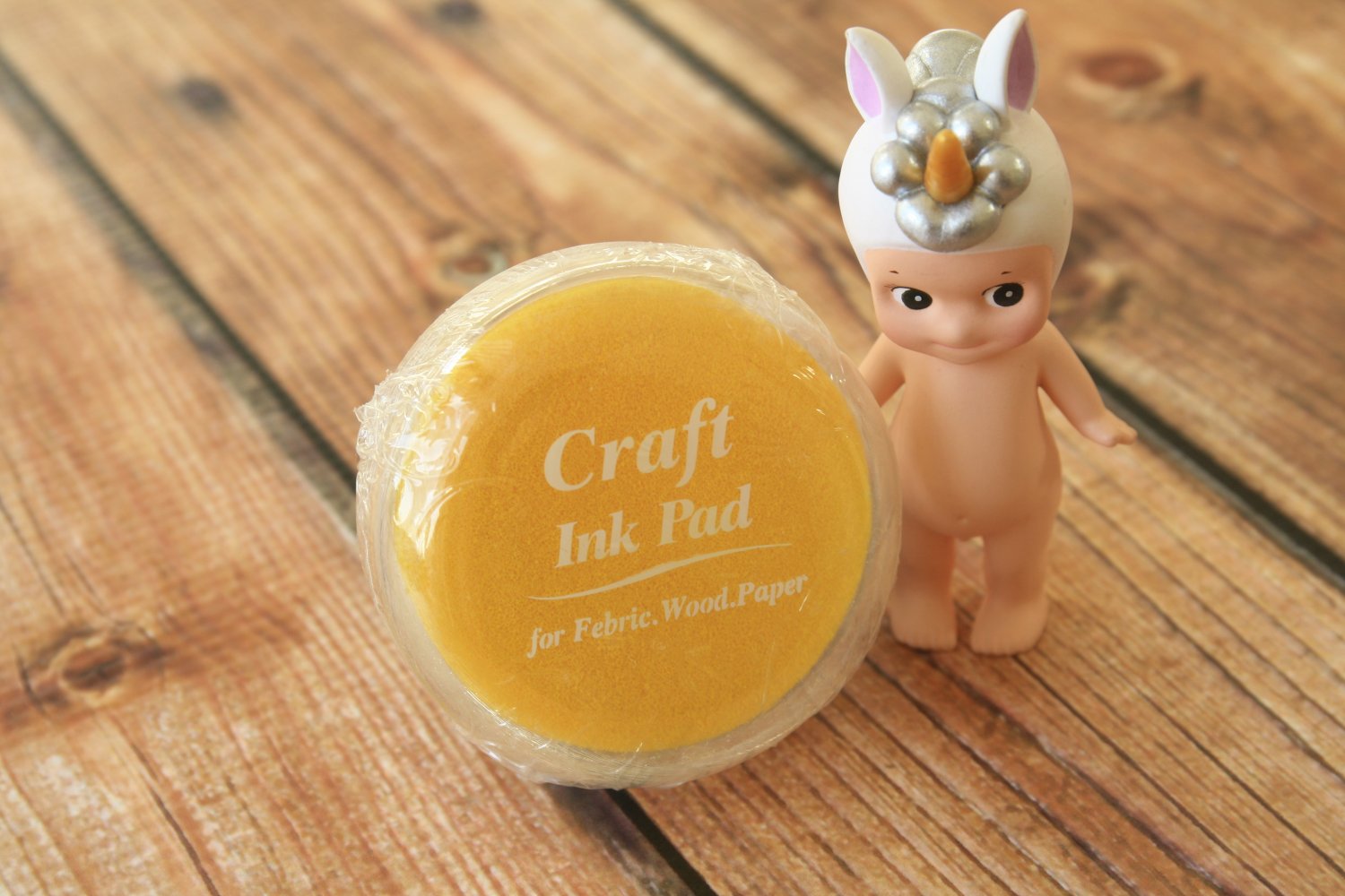 Yellow Crystal Craft Ink Pad Ver 02 rubber stamp pad