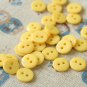 Yellow Mini Resin Candy Colour Buttons 20pc Set