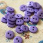 Violet Purple Mini Resin Candy Colour Buttons 20pc Set