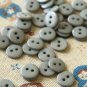Silver Grey Mini Resin Candy Colour Buttons 20pc Set