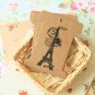 Eiffel Tower Kraft card spool blanks bobbins