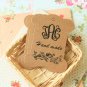 Handmade Birds Kraft card spool blanks bobbins